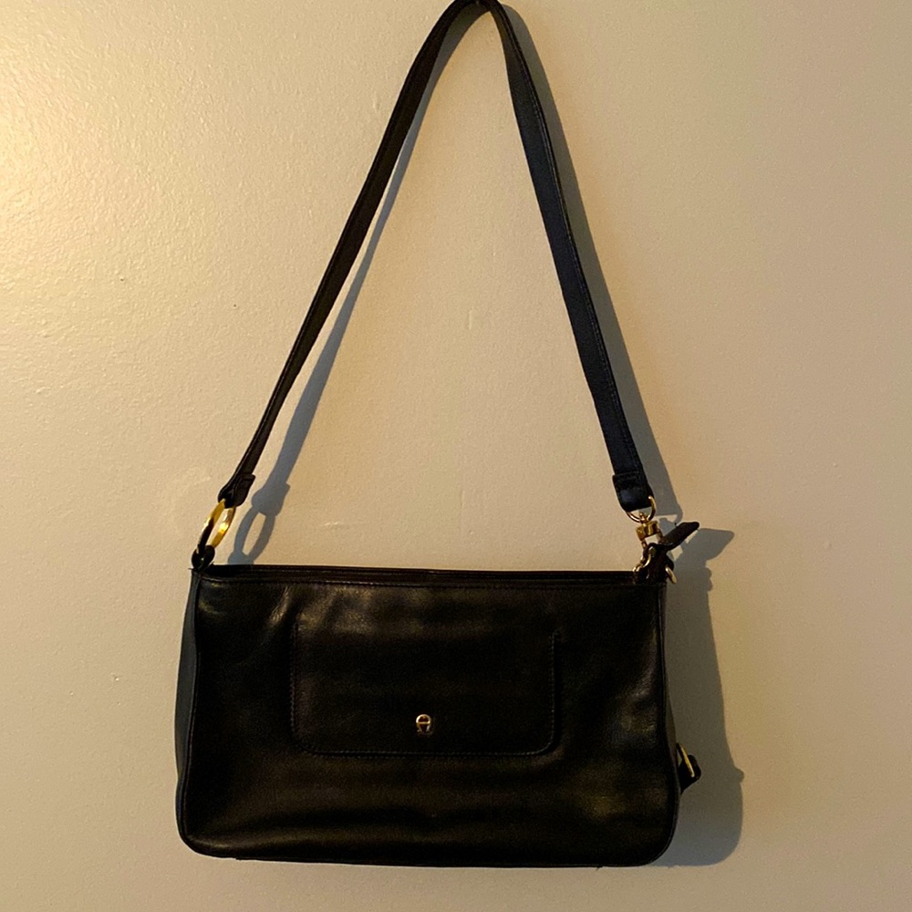 ETIENNE AIGNER genuine leather hand bag
